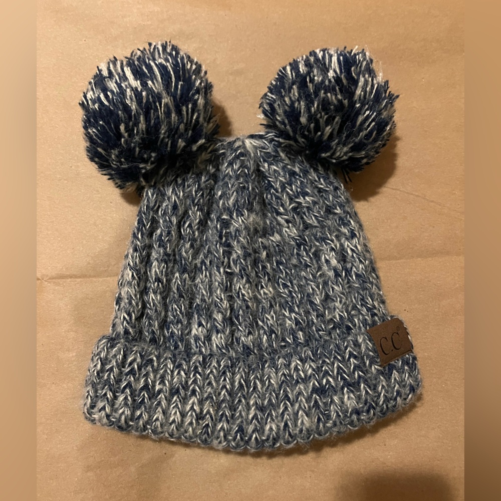 C.C Exclusives Double Pom Beanie, Size OS